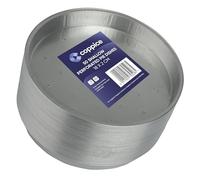 Coppice Moules à Tarte Aluminium Perforés Peu Profonds 18x2 cm - Lot de 50 | Barquettes Jetables pour Cuisson Rôtissage Service Four Micro-ondes Congélateur Recyclables