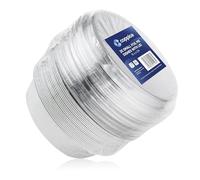 Coppice Moules à Tarte Aluminium Renforcés avec Couvercles Plastique 15x4 cm - Lot de 20 | Moules Jetables pour Cuisson Service Conservation Four Micro-ondes Congélateur Recyclables