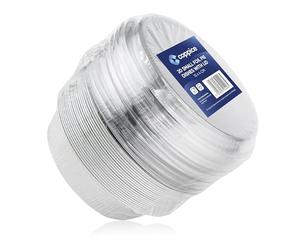 Coppice Moules à Tarte Aluminium Renforcés avec Couvercles Plastique 15x4 cm - Lot de 20 | Moules Jetables pour Cuisson Service Conservation Four Micro-ondes Congélateur Recyclables