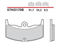 Coppie De Plaquettes De Frein Arrière BREMBO Pour HONDA VT E 400 83 >