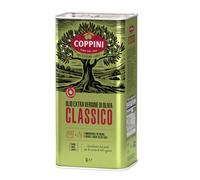 Coppini Huile d'olive vierge extra 5L Classico, extraite à froid catégorie supérieure, certifiée Halal, corps moyen, saveur équilibrée : base douce rompue par des notes fruitées et intenses
