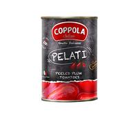 Coppola Pelati, Tomates pelées - Sans Sel Ajouté 400g (Pack de 12)