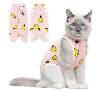 Coppthinktu Combinaison de convalescence pour chat femelle, combinaison de chirurgie respirante pour plaies abdominales chirurgicales, maladies de la peau, collier électrique alternatif anti-léchage