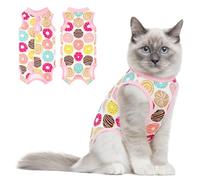 Coppthinktu Combinaison de convalescence pour chat femelle, combinaison de chirurgie respirante pour plaies abdominales chirurgicales, maladies de la peau, collier électrique alternatif anti-léchage