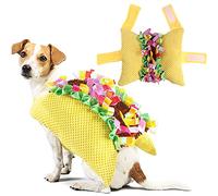 Coppthinktu Costume de Taco pour Chien, en Polyester, Jaune, Taille L