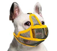 Coppthinktu Muselière à museau court en maille respirante pour pitbull - Muselière pour chien à visage plat et doux - Muselière pour chien Shih Tzu pour carlin Shih Tzu - Permet d'éviter les morsures