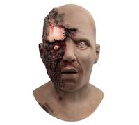 Copricapo Da Zombi Spaventoso - Maschera Faccia Marcia, Lattice Realistico, Travestimento Inquietante Per Halloween | Puntelli Cosplay Horror, Costume Party, Festa A Tema Zombie Adulti Ragazzi