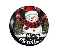Copriruota Di Scorta Christmas Couvre-Roue De Secours Durable Couvre-Pneus Anti Neige Housse Roue Secours pour Camion Voiture Remorque 14inch