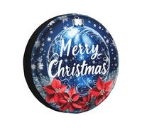 Copriruota Di Scorta Christmas Merry Christmas New Year Couverture De Pneu Premium Housse Roue Secours Durable Couvre-Pneus pour Voiture Remorque SUV 14inch