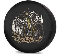 Copriruota Di Scorta Mountain Bike Couverture De Pneu Premium Couvre-Roue De Secours Anti Neige Housse Roue Secours pour Remorque Camion SUV 17inch