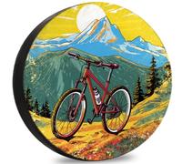 Copriruota Di Scorta Mountain Bike Couvre-Roue De Secours Premium Couverture De Pneu Anti Neige Housse Roue Secours pour Camion Voiture Remorque 17inch
