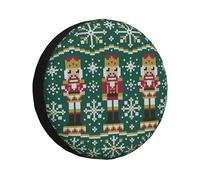 Copriruota Di Scorta Nutcracker Merry Christmas Housse Roue Secours Imperméable Couvre-Roue De Secours Premium Couvre-Pneus pour Voiture Camion Remorque 14inch