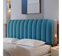 Copritestata Letto Copertura/Copri Testiere Letto Matrimoniale Imbottito BiancoVelluto Elasticizzato Morbido Tessuto Universaleper Testiera Letto Decorazione (Bleu210 cm)