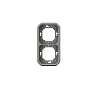 copy of Boitier étanche Plexo 3 postes pour montage apparent horizontal ou vertical équipé de 5 embouts souples finition gris - 70054 - Legrand