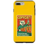 Copycat! Mad Scientist Chaton Blanc rétro années 50 Coque pour iPhone 7 Plus/8 Plus