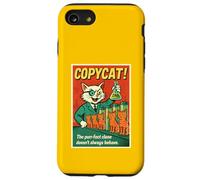 Copycat! Mad Scientist Chaton Blanc rétro années 50 Coque pour iPhone SE (2020) / 7/8