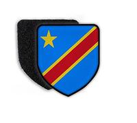 Copytec 21449 Patch drapeau Congo Drapeau blason Écusson de campagne État de campagne