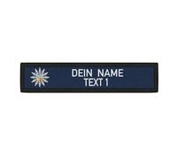 Copytec #43896 Écusson prénom personnalisé Motif étoile de police Saarland 12 x 2,5 cm