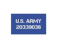 Copytec #A4370 Autocollant pour pochoir de peinture US Army 20339036 pour Willys MB Jeep USA 10 x 4 cm