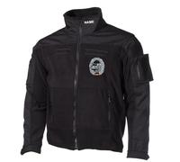 Copytec Combat Veste polaire Panzer Companie PzBtl Béret Badge Béret Nom gratuit #30496, Noir , L