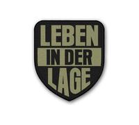 Copytec Écusson avec inscription en allemand « Leben in der Lage » - #43212