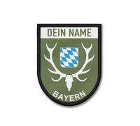 Copytec Écusson Bayern personnalisé pour la protection de la chasse avec armoiries cheval chasseur forêt sauvage #45748