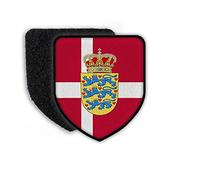 Copytec Écusson du Danemark Copenhague - Drapeau du Roi - Drapeau honneur, lion, rouge et blanc - Drapeau du pays #21931