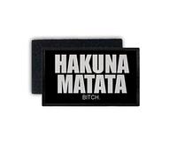 Copytec Écusson Hakuna Matata avec inscription « No Worries Keine Sorge Statement » 7,5 x 4,5 cm #34402