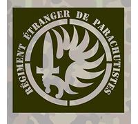 Copytec N° A464 Pochoir autocollants Régiment étranger de parachutistes Légion étrangère (15 x 14 cm)