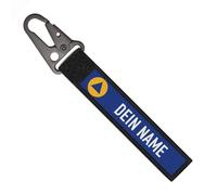 Copytec Porte-clés personnalisable avec texte personnalisable - Protection civile - Personnes #42368