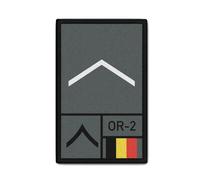Copytec Rank Patch Premier Soldat 1e Soldat Premier Soldat Premier Soldat Armée Belge Belgique #44219