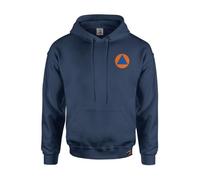 Copytec Sweat à capuche KatS Protection de la population avec panneaux de protection civile Santé #42641, bleu foncé, L