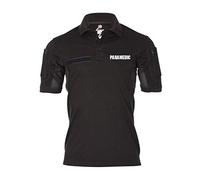Copytec Tactical Polo Paramedic 21596 Sani Médecine d'urgence EMT-B Emergency Medical Technician Service de sauvetage - Noir - Small