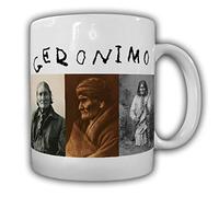 Copytec Tasse Geronimo Indien Chef, Bedonkohe Apache Médecin Amérique Gokhlayeh la Signature Western Image #21407