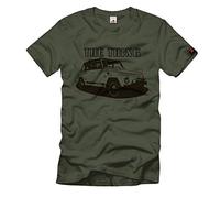 Copytec The Thing Kübel Volkswagen 181 WH Cabriolet Ouvert Militaire Chariot WK gelände véhicule de voiture T-shirt # 732 - Vert - Large