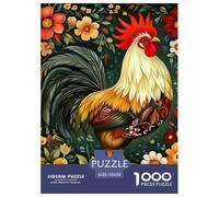 Coq 1000 Pieces Animation Puzzle pour Adulte Jeu D'Intelligence De l'art De La Décoration Moderne Adultes Et Enfants Dès 14 Ans 70x50cm/1000pcs