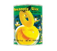 COQ Ananas en tranches au sirop léger en conserve - Fruits exotiques - 565G (Lot de 24 boîtes)