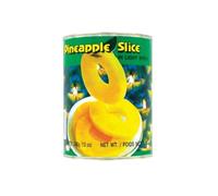 COQ Ananas en tranches au sirop léger en conserve - Fruits exotiques - 565G (Lot de 4 boîtes)