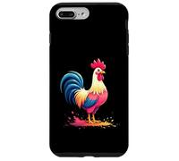 Coq coloré Debout en Style Bande dessinée Coque pour iPhone 7 Plus/8 Plus