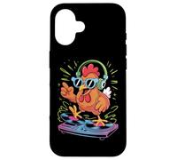 Coq Dj Cool Poulet Musique Remix Coque pour iPhone 16