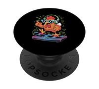 Coq Dj Cool Poulet Musique Remix PopSockets PopGrip Adhésif