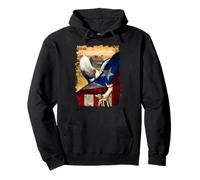 Coq Drapeau de Porto Rico Combat de Coq Sweat à Capuche