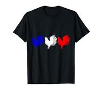 Coq drapeau français bleu blanc rouge coq France couleurs T-Shirt