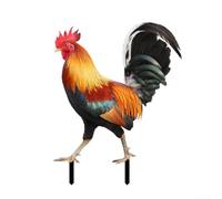 Coq en acrylique pour espaces extérieurs dynamiques et intégration transparente avec les décorations existantes (B)