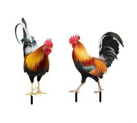 Coq en acrylique pour espaces extérieurs dynamiques et intégration transparente avec les décorations existantes (combinaison)