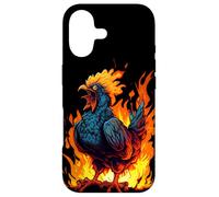 Coq en colère pour Les Amateurs de Poulet Chaud et de coqs d'enfer Coque pour iPhone 17