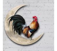 Coq En Métal Décoration Murale En Fer-Coq Forgé Art Sculpture Décoration For Ferme Moderne Rustique Bureau À Domicile Salon Salle De Bains Chambre Intérieur Extérieur Jardin Clôture Cuisine ( Size : 4