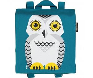 Coq en Pâte® Cartable Maternelle Coton Bio Turquoise Chouette des N