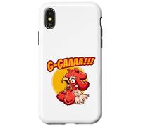 Coq Fou - Design Animal avec Coq intégral Coque pour iPhone X/XS