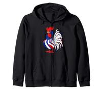 Coq français aux Couleurs du Drapeau Sweat à Capuche